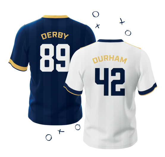 Derby and Durham shirts